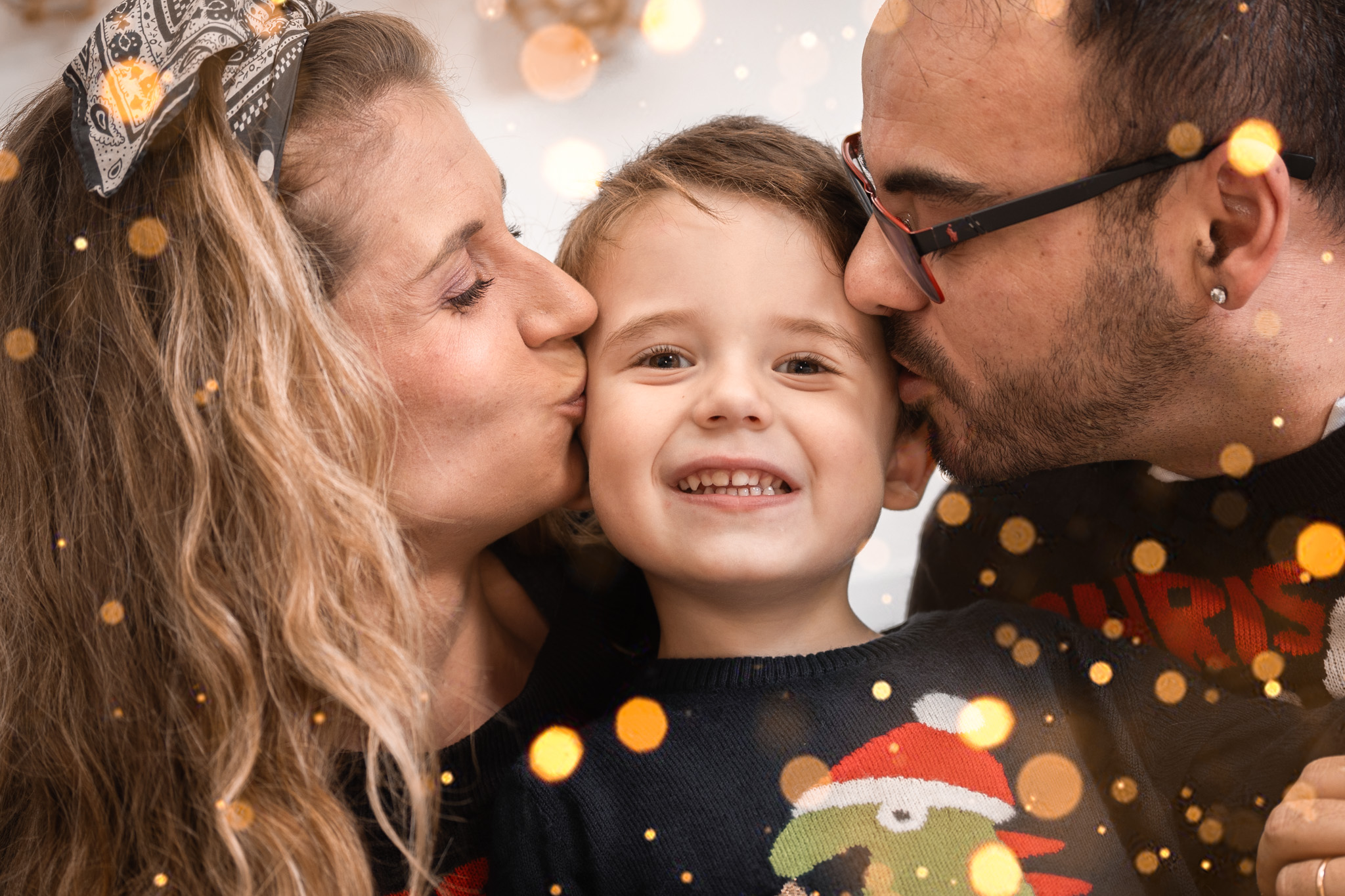 Séance de Noël de A. et ses parents