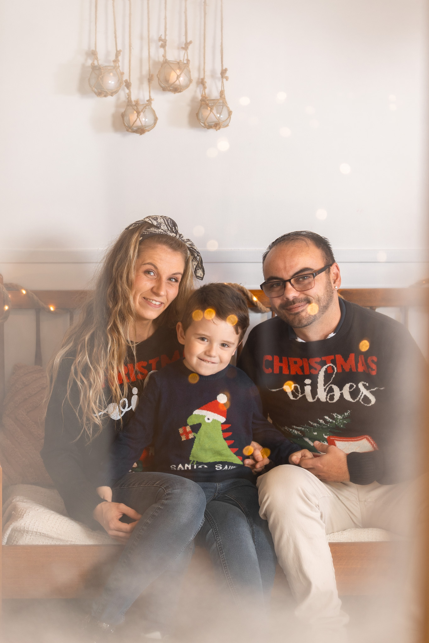 Séance de Noël de A. et ses parents