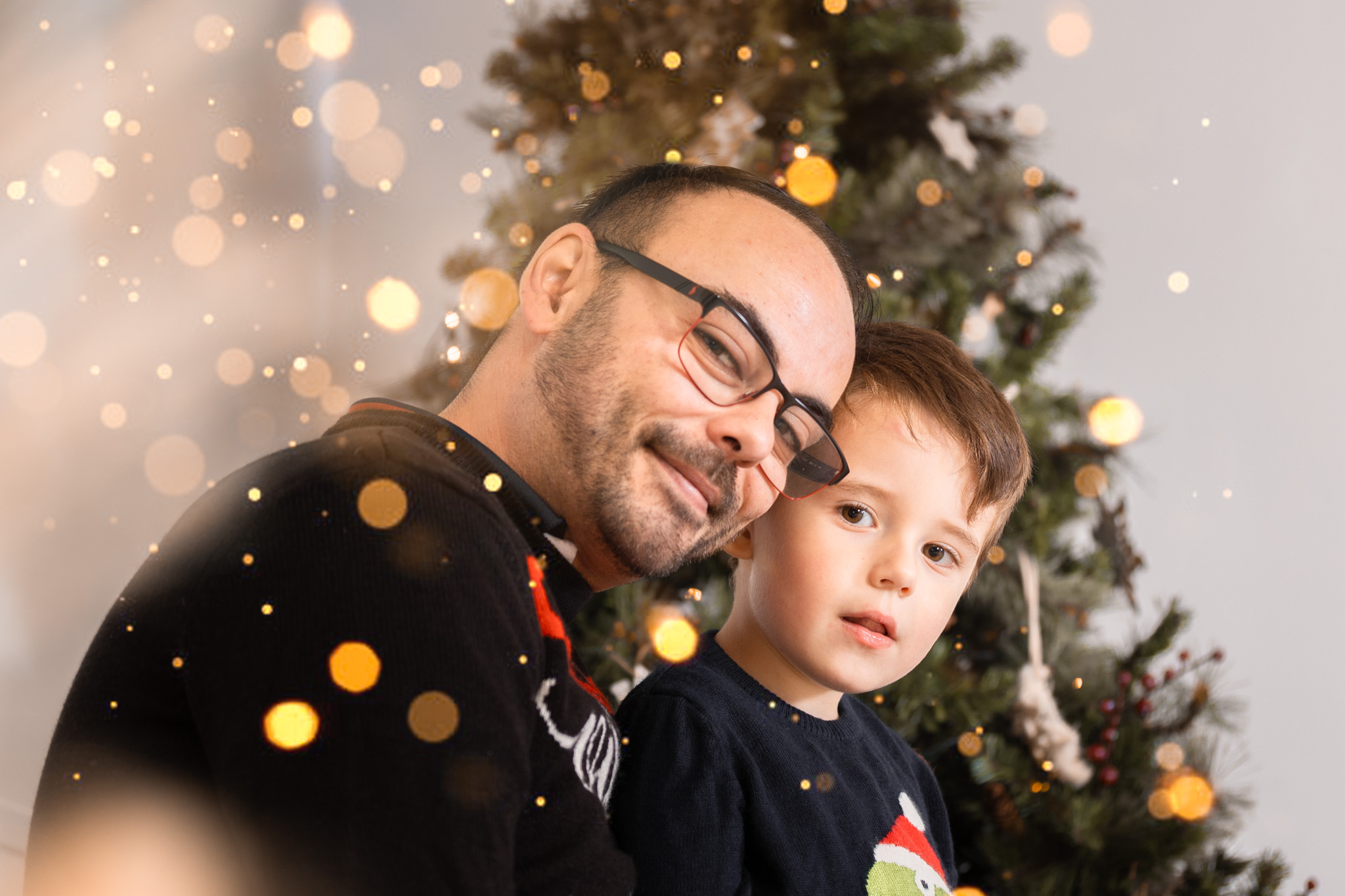 Séance de Noël de A. et ses parents