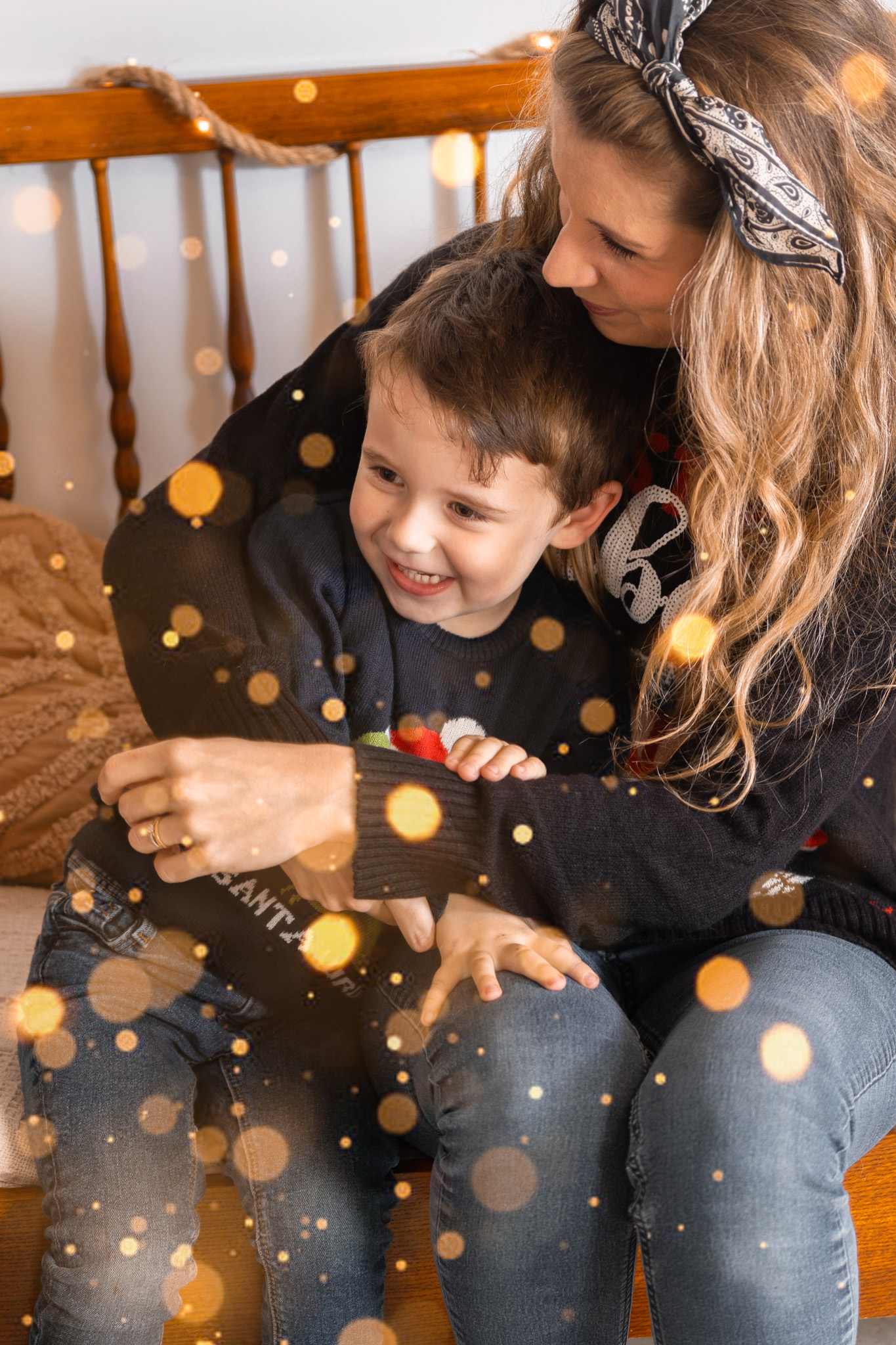 Séance de Noël de A. et ses parents